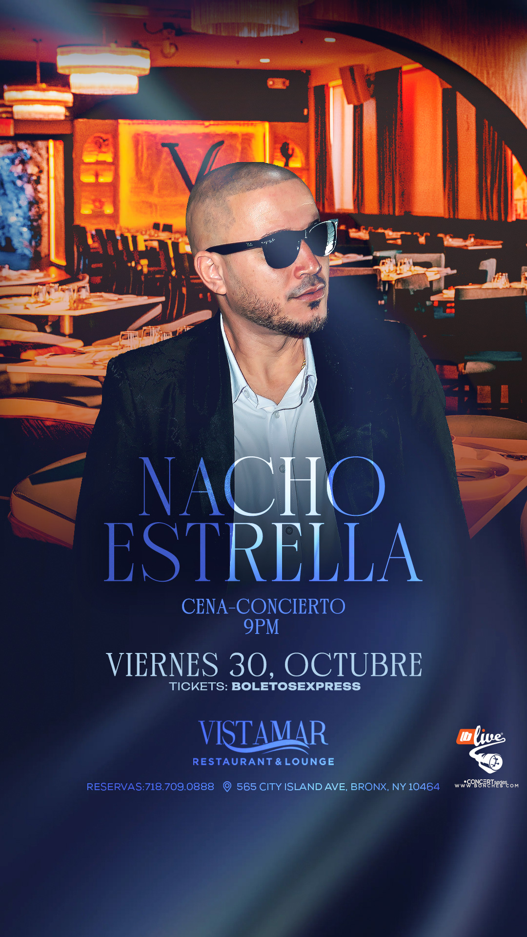 Nacho Estrella en Vistamar – Concierto en el Bronx
